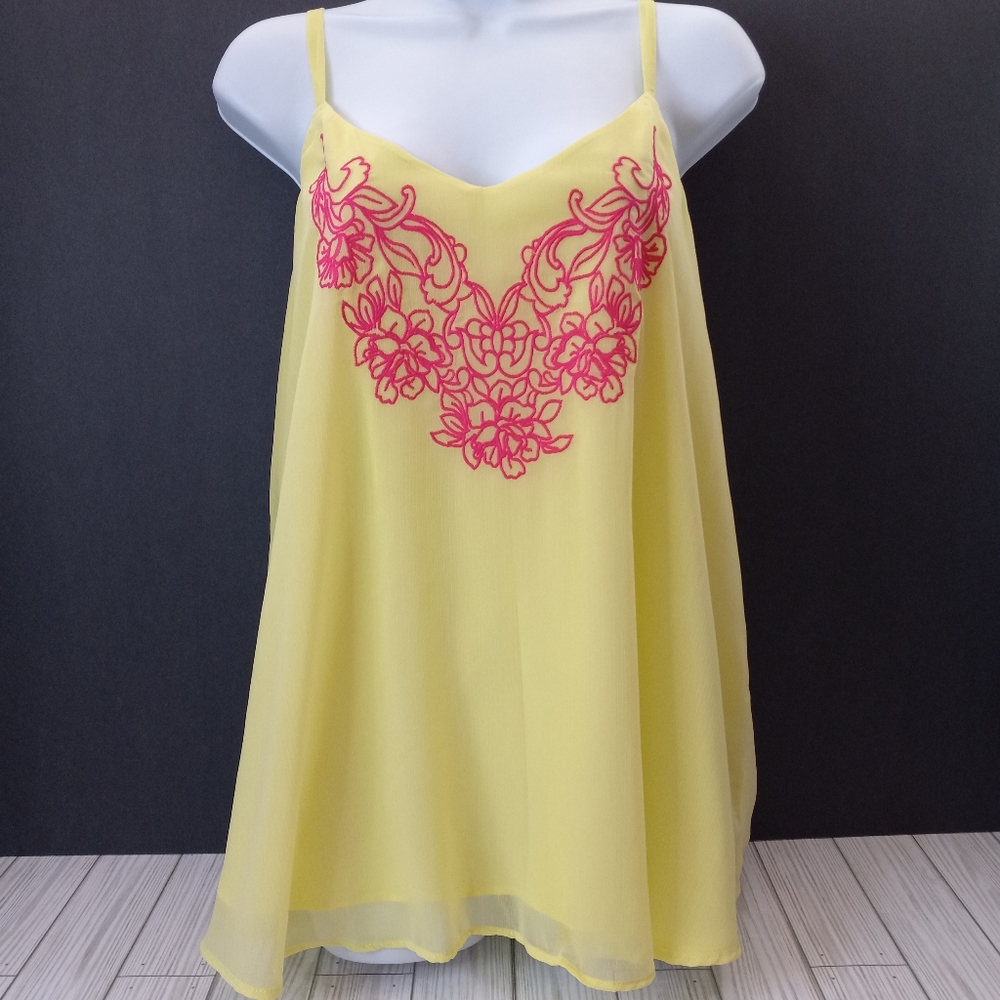 Torrid Embroidered Swing Double Layer Tank Top